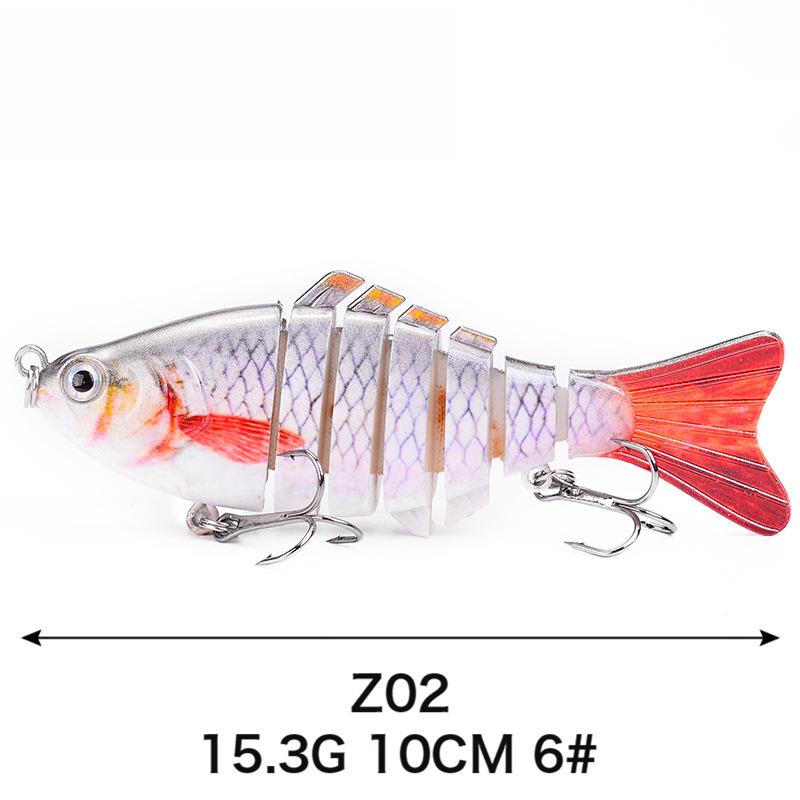 7 10 см многосекционная приманка пластиковая жесткая приманка поддельная приманка имитация бионической пресноводной приманки Luya