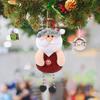 Christmas Hanging Decoration Reindeer Cloth 3D Santa Claus Snowman Bear Doll Pompom Leg Cute Handmade