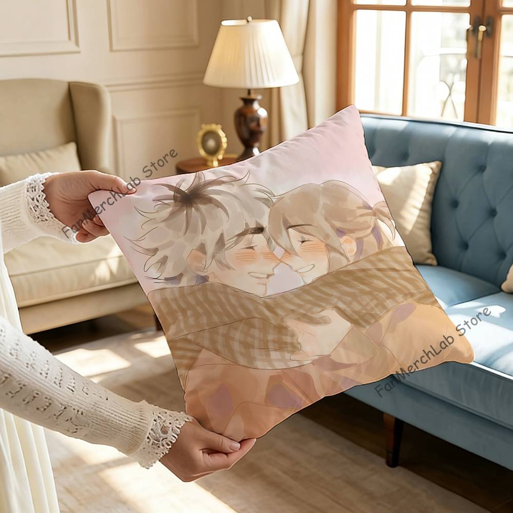 CCherry Crush Pillowcase Pillowslip Cushion Plush Boys Girls Cartoon Anime Kawaii Decoration Kids Birthday Cute Gifts
