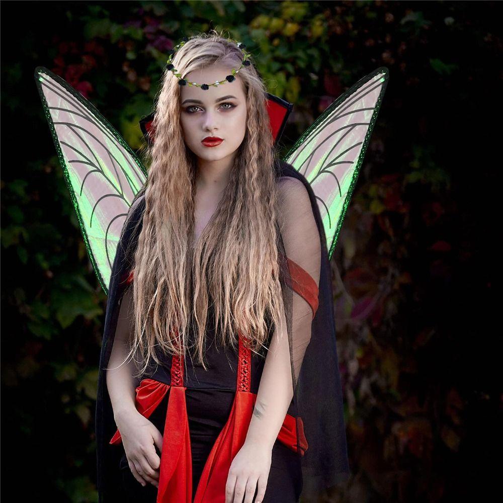 Нарядные крылья феи для взрослых детей, сверкающие крылья бабочки для костюма, крылья ангела для девочек
