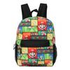 Super Mario All Over Print Character School Backpack Free Size 16"