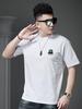 European Goods 2025 New Trendy Brand Cartoon Print Short-Sleeved T-Shirt Men's Round Neck Casual Top Summer Half-Sleeved T-Shirt