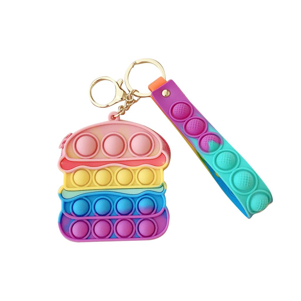 Push Bubble сенсорные игрушки кошелек детская сумка силиконовый кошелек для монет