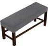 Stretch Jacquard Dining Long Bench Cover Thickened Living Room Anti-Dust Removable Bench Slipcover Washable Bench Seat Protector