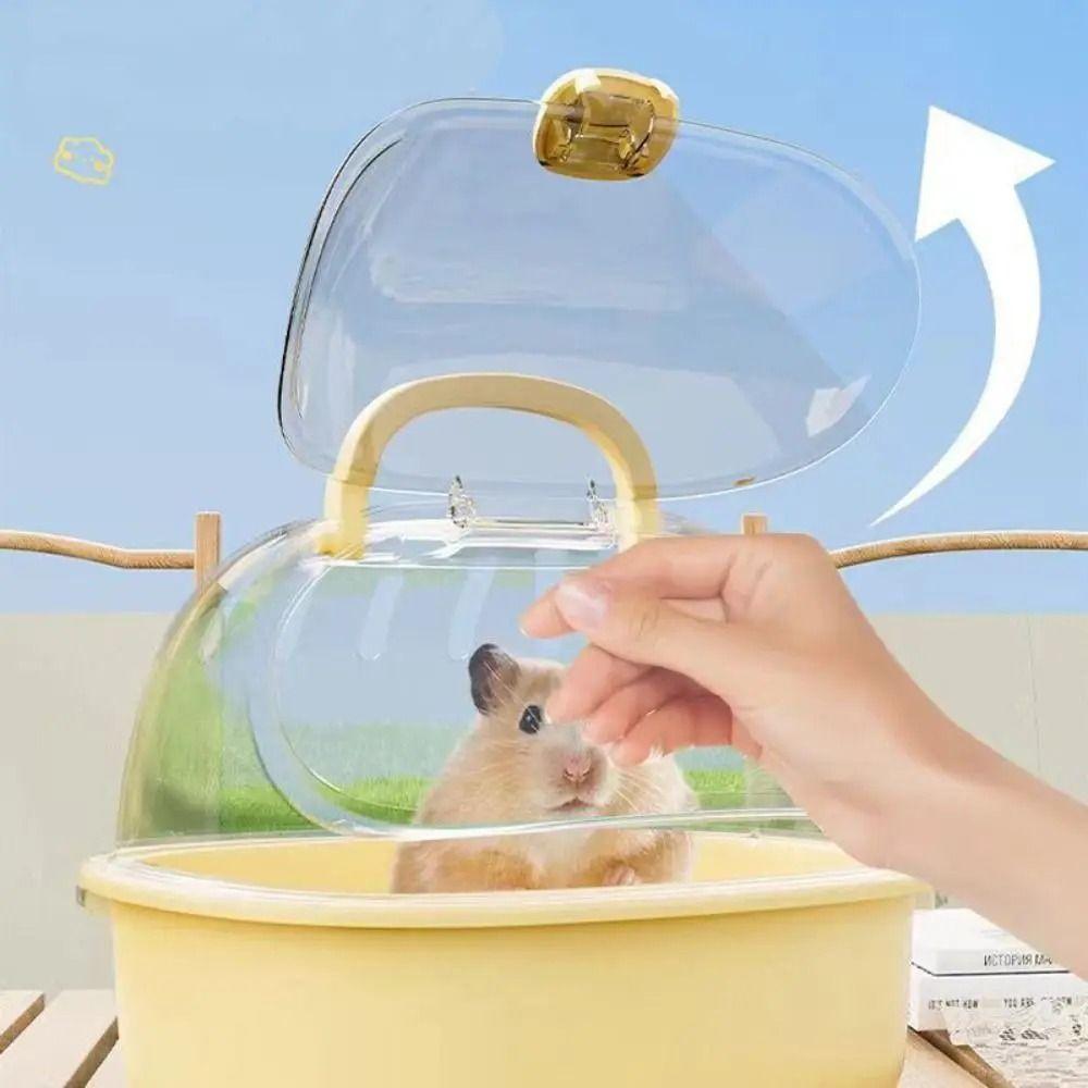 Portable Hamster Travel Carrier Breathable Small Pet Carrying Box  Hedgehog