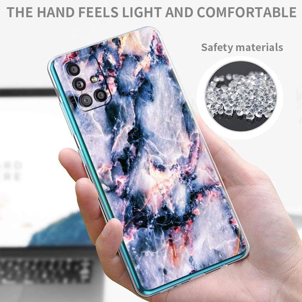 Прозрачный чехол с пейзажными чернилами и мрамором для Samsung Galaxy A51 A71 A21s A31 A12 A32 5G A21 EU A52 4G A41 A11 A22, чехол из ТПУ для телефона