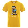 Summer Casual T Shirt Get Mad Bad Mood Walking Silent Ted Bear Short Sleeve Mens T-shirt Hip Hop Tops Loose Oversized Men Tees