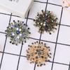 Snowflake Crystal Flower Brooch Luxury Atmospheric Suit Coat Accessories Brooch Brooch