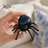 Halloween Party Decoration 1/4Pcs Glitter Spider Squeeze Toy, Stress Relief Realistic Scary Gadget Fake Prank Toy Portable Reliever