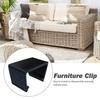 Зажимы для садовой мебели Секционные для фиксации садовой мебели от ветра Регулируемый зажим Держатель Кронштейн Крепежи для плетеной ткани