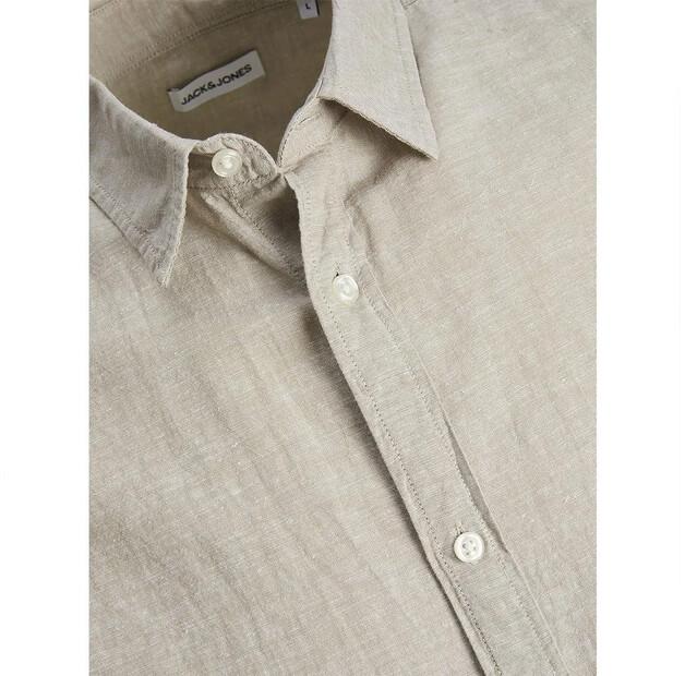 Jack & Jones Linen рубашка с коротким рукавом
