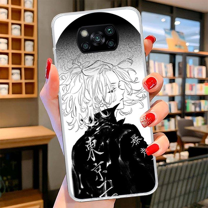 Tokyo Aevengers Black Anime Cover Phone Case For Xiaomi Poco F7 Ultra X7 X6 X5 Pro M7 Redmi 15C 15 13C 13 12C 12 10C 10 9A 9C 9T