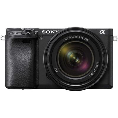 Sony Комплект зум-объектива с большим увеличением для беззеркальной камеры, черный APS-C, одинарный 6400 (в комплекте объектив SEL18135) ИЛКЭ-6400М