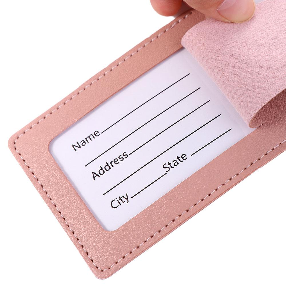 Label PU Leather Holiday Travel Airplane Suitcase Tag Boarding Pass Luggage Tag Travel Accessories