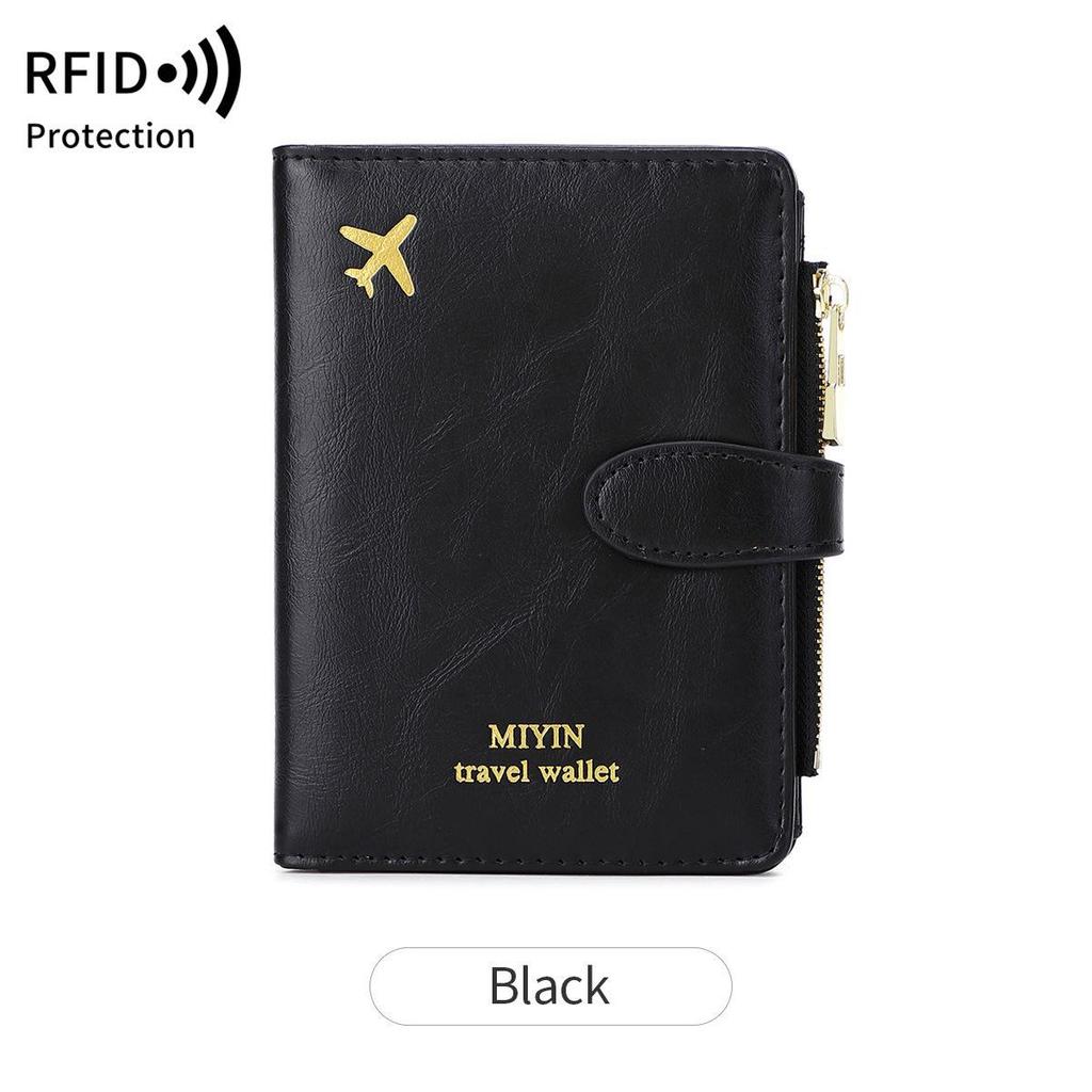 Трансграничная RFID-сумка для паспорта: Универсальный держатель для документов для путешествий с дизайном самолета