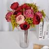 Head Artificial 13 Core Peony Flower With Lifelong Beauty For House Decoration