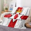 1PC Ulster Print Flannel Blanket, High quality All Seasons, Home Decor, Warmth and Comfort, Perfect for Christmas Gifts
