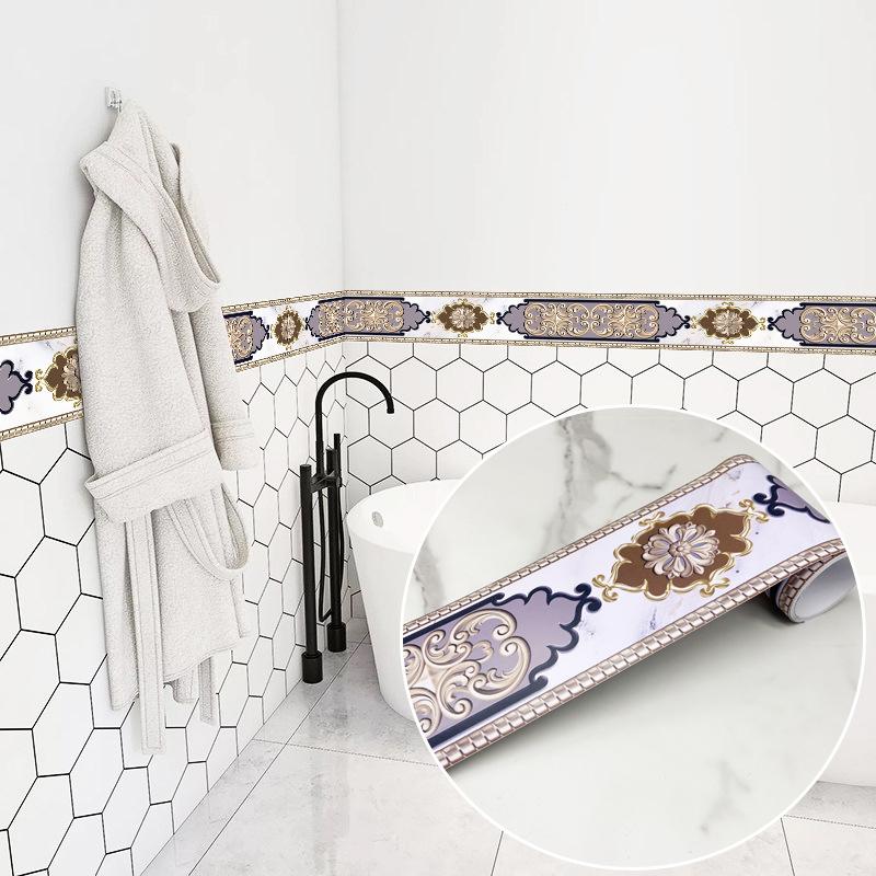 10x240 см ПВХ водонепроницаемая поясная линия самоклеящаяся декоративная полоса на талии