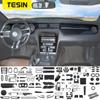 TESIN Car Carbon Fiber Interior Decoration Cover Stickers For Ford Mustang 2009 2010 2011 2012 2013 2014 Exterior Accessories