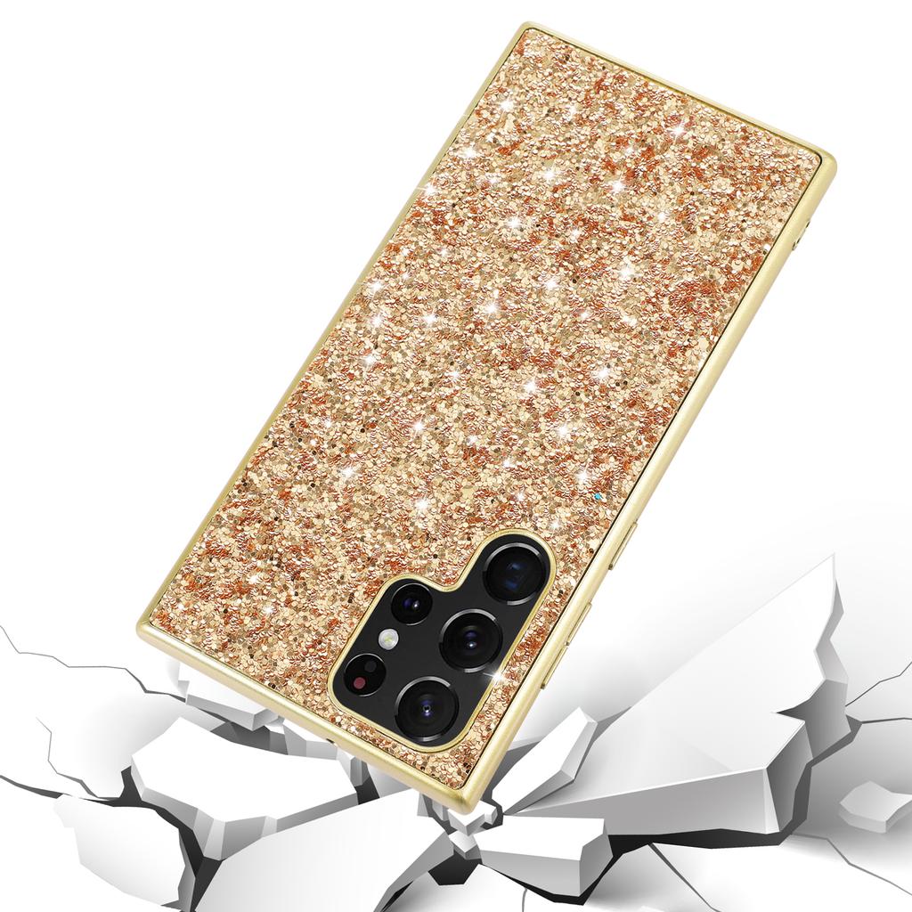 For Samsung Galaxy S25 Ultra Case TPU + PC Sparkling Glitter Phone Back Cover
