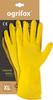 Rubber Flocked Protective Gloves / Yellow / Size: 10- / Ox-Flox_XL