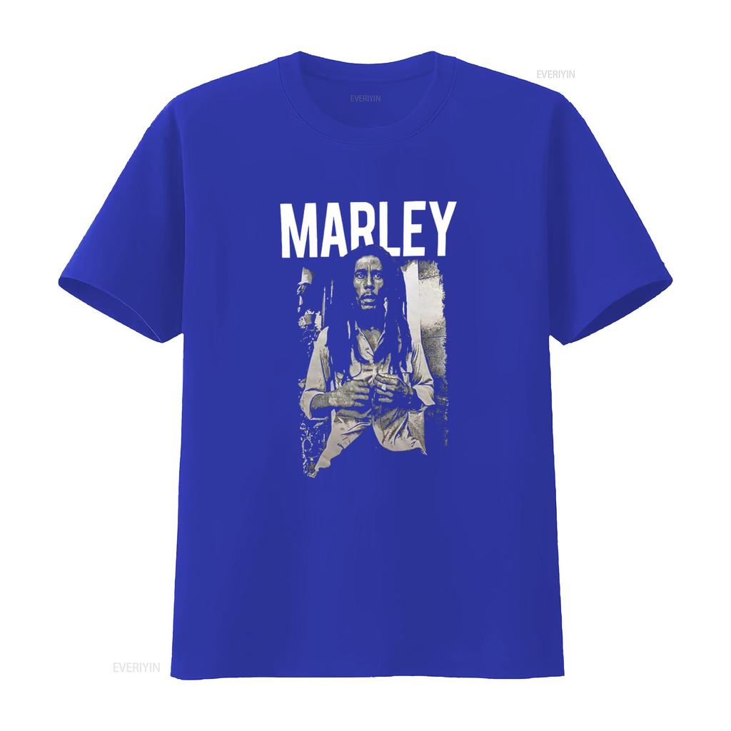 Bob Marley Retro Style Print T Shirt Medium Vintage Stylish Slightly Designer Clothes Stretched Homme Unisex Streetwear