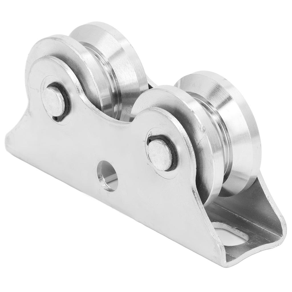 Groove Wheel V Shaped with Bracket 45 Steel for Inverted Track Rolling Sliding Gate