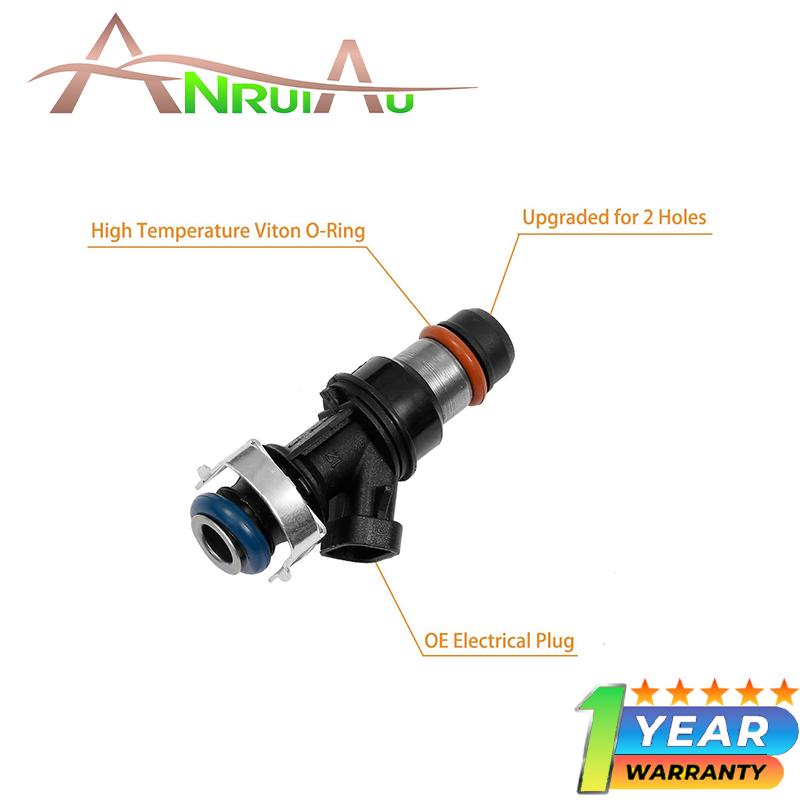 NRW 8PCS 25317628 Fuel Injector 2 Holes For Isuzu Ascender 5.3L 2003-2004 Hummer H2 6.0L 2003-2007 Buick Rainer 5.3L 2004