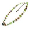 Les Trésors De Lily [J2005] - Green 'Mineralia' Designer Necklace