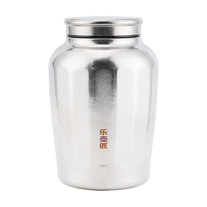 3L Pure Titanium Airtight Tea Canister Food Storage Jar Home Kitchen Outdoor Use Anti-Bacterial Sealable Container