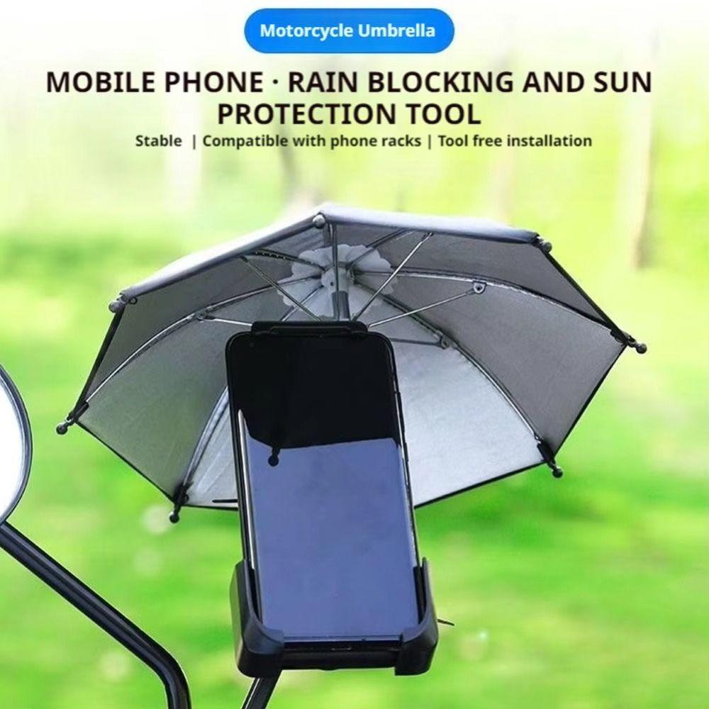 2 Suction Cup Mobile Phone Umbrella Waterproof Mobile Phone Parasol Car Use