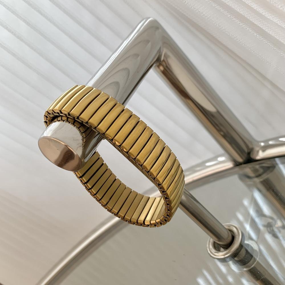 Эластичный Растягивающийся Ремешок для Часов Браслет Хип-Хоп Винтажный Браслет Титановая Сталь Ручная Цепочка Унисекс