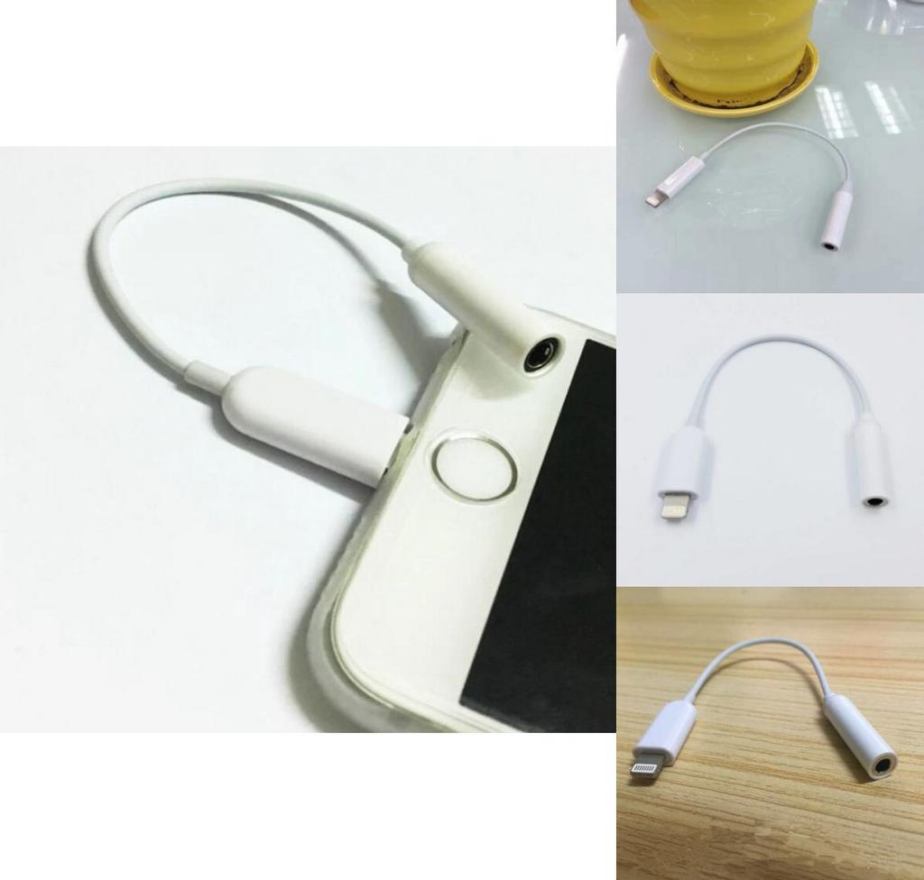 Аудиокабель Apple Iphone Ipad 8-контактный на 3,5 мм с позолоченными разъемами для автомобильного и мобильного аудио