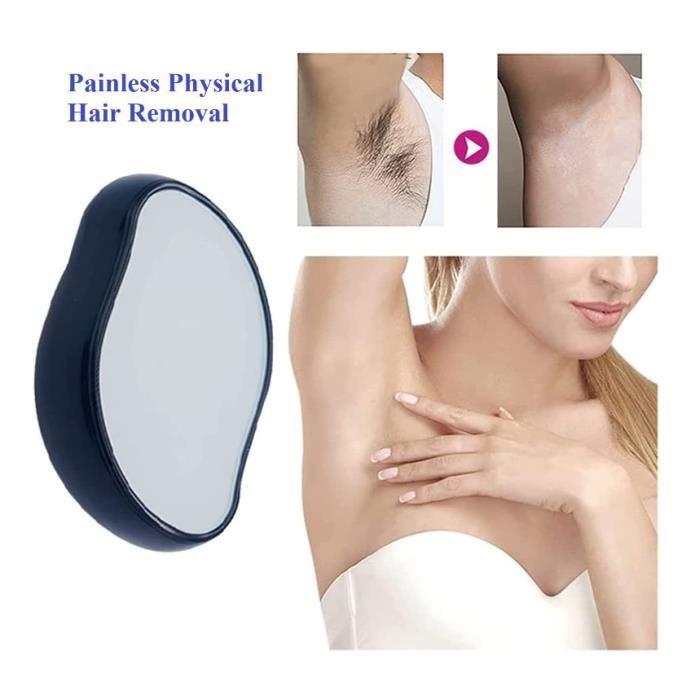 Épilateur d'épilation Physique Indolore pour Femme - Crystal Hair Eraser Gomme à Cheveux - Noir - Bébé - Femme