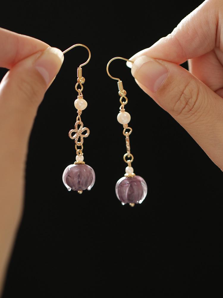 Серьги-подвески Ханфу «Ландыш» - Аксессуары Чонсам в древнем стиле для женщин