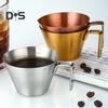 Stainless Steel Espresso Measuring Cup with Scale 100ml Capacity Mini Pouring Cup with Handle Food Grade Accurate Measuring Cup for Coffee Milk
