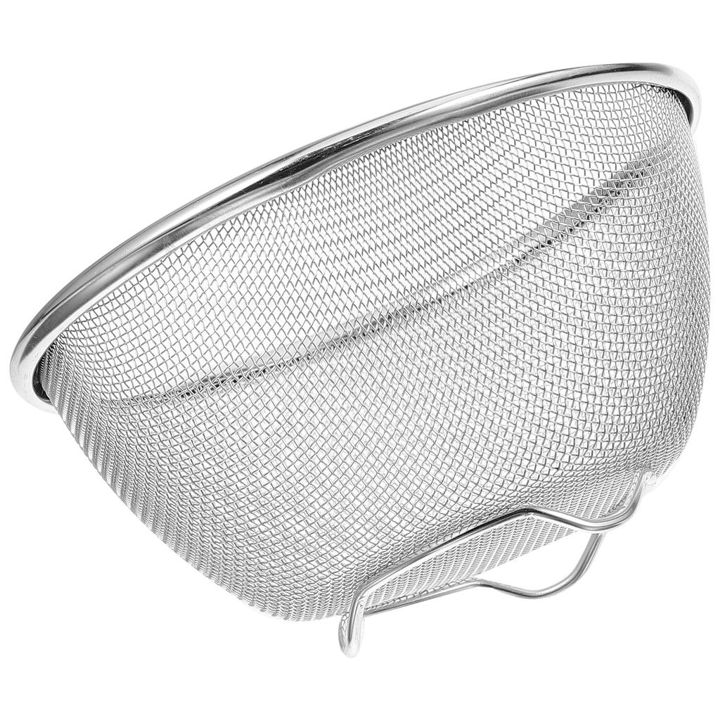 Thickened Stainless Steel Sink Drain Basket Rice Sieve Wash Kitchen Basin Food Washing Bowl Strainer Colander Mesh Strainer