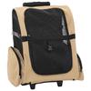 3 in 1 Pet Trolley Beige 48 x 32 x (57 106) cm Oxford Fabric