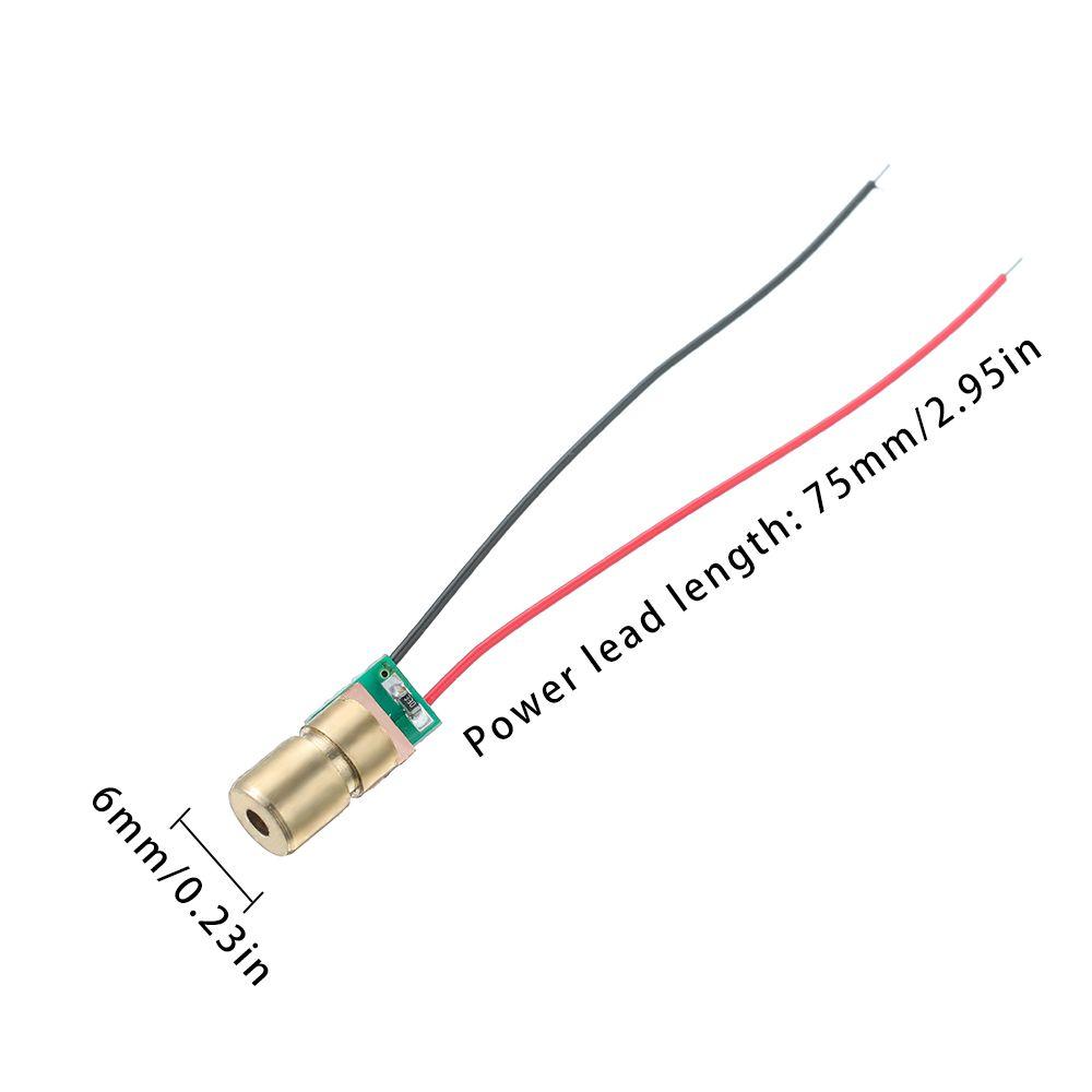 Hot Sale 5 Million Watt Red Sight Adjustable Lasers Laser Diodes Dot Diode Module 650nm 6mm 3V