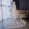 Exquisite 3-Meter Lace Veil for Wedding Dress - European & American Bridal Train Photo Accessory