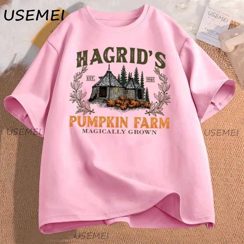 Hagrid Pumpkin TShirt Fall Wizard Tee Halloween Pumpkin Patch Autumn TShirt Magical Farm Cozy Wizard Fall T Shirt Unisex Tees