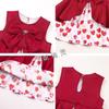 Girls Summer Bow Princess Dress Cute Knee Length Party Gown For Kids