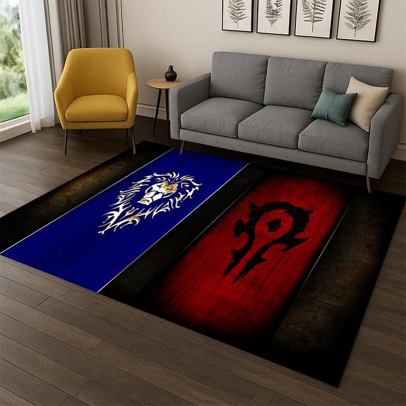 Demon Hunter Arthas World of Warcraft WOW Game Carpet Rug for Bedroom Living Room Sofa Doormat Home Decor,Area Rug Non-slip