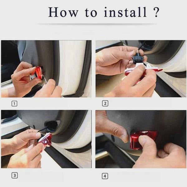 2Pcs Car Door Welcome Light Logo for VRS Logo Octavia A5 MKII 2006 2007 2008-2013 Ghost Shadow Projector Lamp Accessories