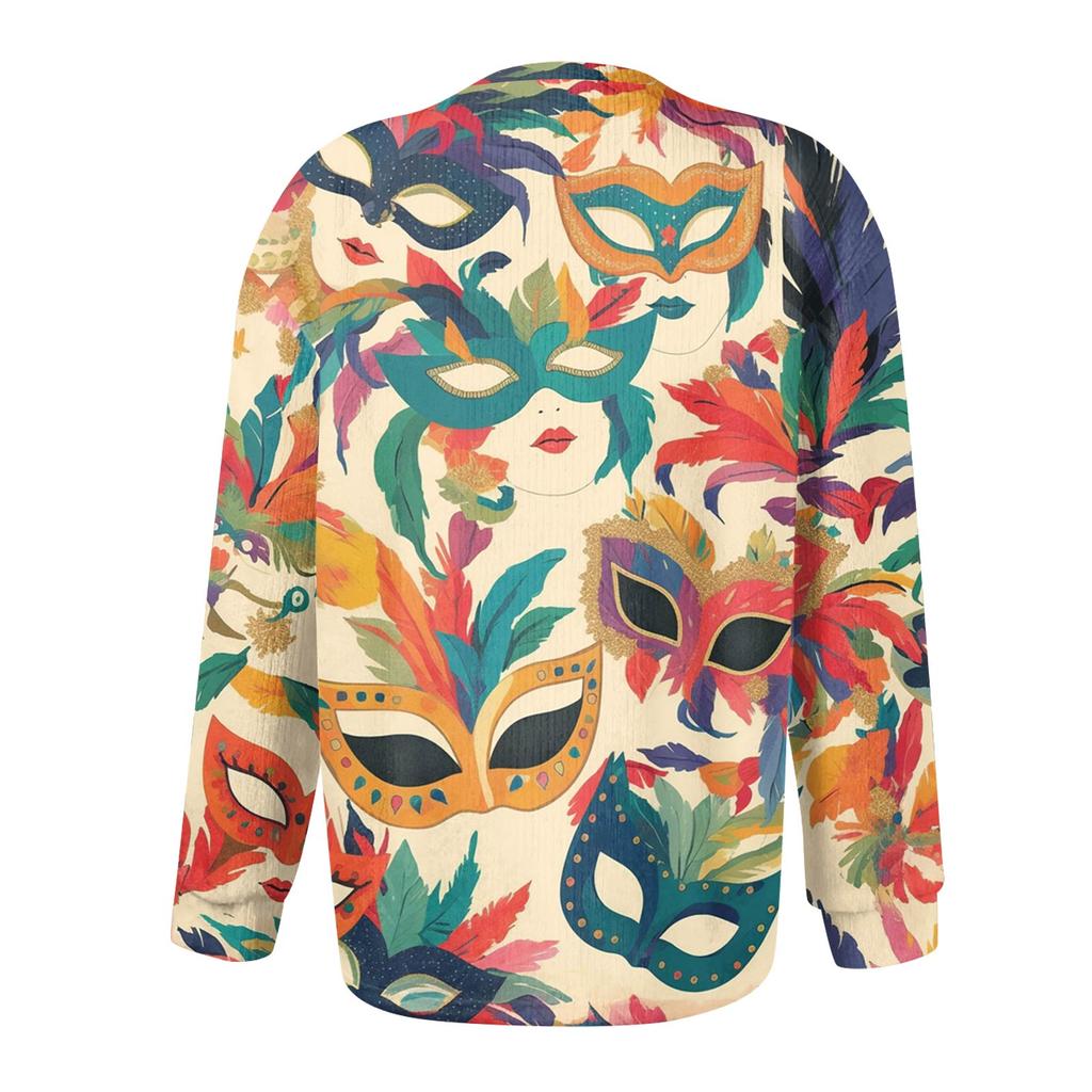 Женский модный фестивальный вязаный кардиган с длинными рукавами и застежкой на пуговицы