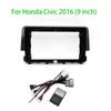 9-дюймовый адаптер Canbus Box Декодер Рамка для автомагнитолы DVD-плеера Для Honda Civic 2016 Панель для установки Android в приборную панель Комплект