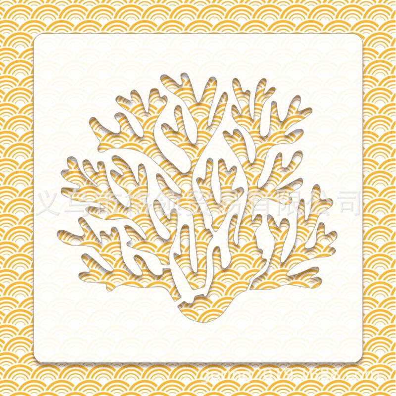 1 шт. 13*13 см белый ПЭТ морские животные серии полые трафареты скрапбукинг настенный плакат граффити аэрозольная краска картина раскрашивание формы