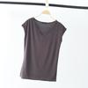 Sleeveless V-Neck Slim-Fit Modal T-Shirt for Women - Summer 2024 Korean Style