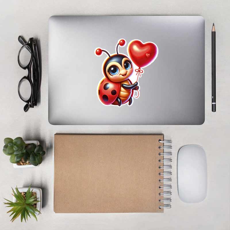 Cute Ladybug Car Sticker Waterproof Vinyl Decal on Bumper Rear Window Laptop Self-adhesive Decal For Car Accessories TM231