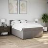 Vidaxl Континентальная кровать с матрасом, цвет тауп, ткань, 140x190 см